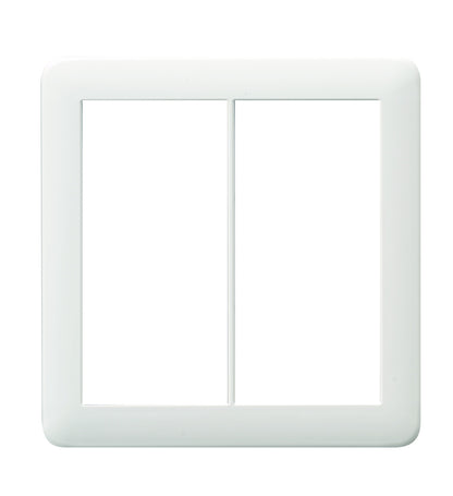 NWP-2｜Jワイドスリム スイッチプレート 2連用 (PW) 2連用 Jワイドスリム