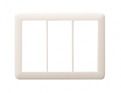 NWP-3｜Jワイドスリム スイッチプレート 3連用 (PW) 3連用 Jワイドスリム