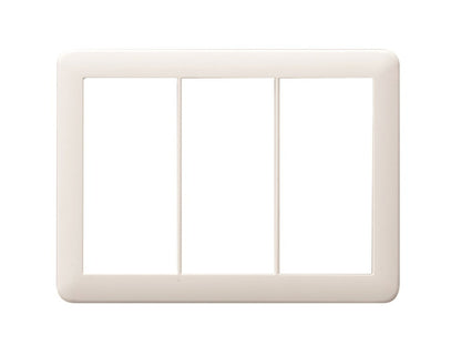 NWP-3｜Jワイドスリム スイッチプレート 3連用 (PW) 3連用 Jワイドスリム