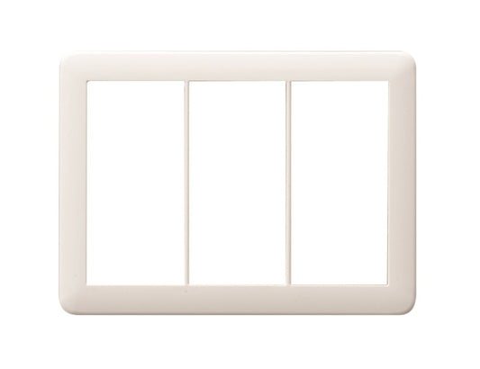 NWP-3｜Jワイドスリム スイッチプレート 3連用 (PW) 3連用 Jワイドスリム