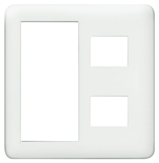 NWP-S2｜Jワイドスリム スイッチ・コンセントプレート 2連用 スイッチ＋2口 (PW) 2連用 スイッチ+2口 Jワイドスリム