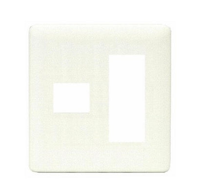 WJD-13｜2ピースコンセントプレート 2連用 4個口