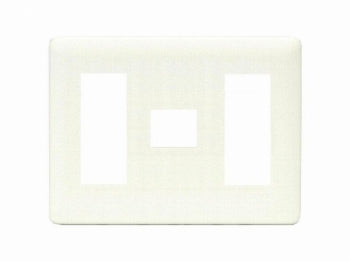 WJD-313｜2ピースコンセントプレート 3連用 7個口