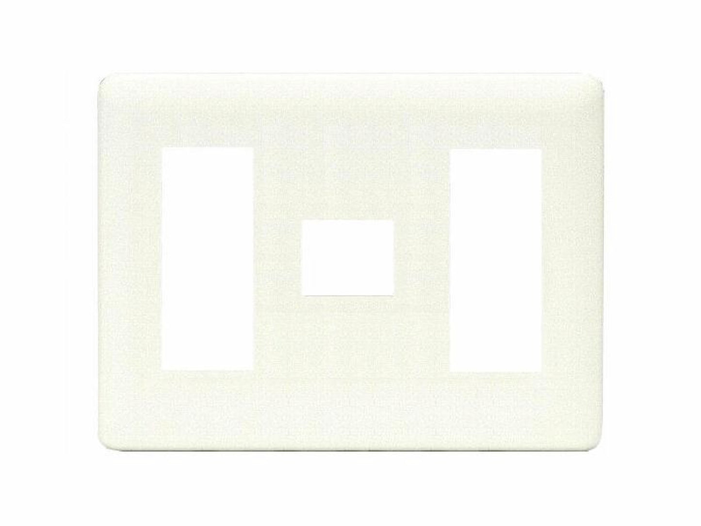 WJD-313｜2ピースコンセントプレート 3連用 7個口