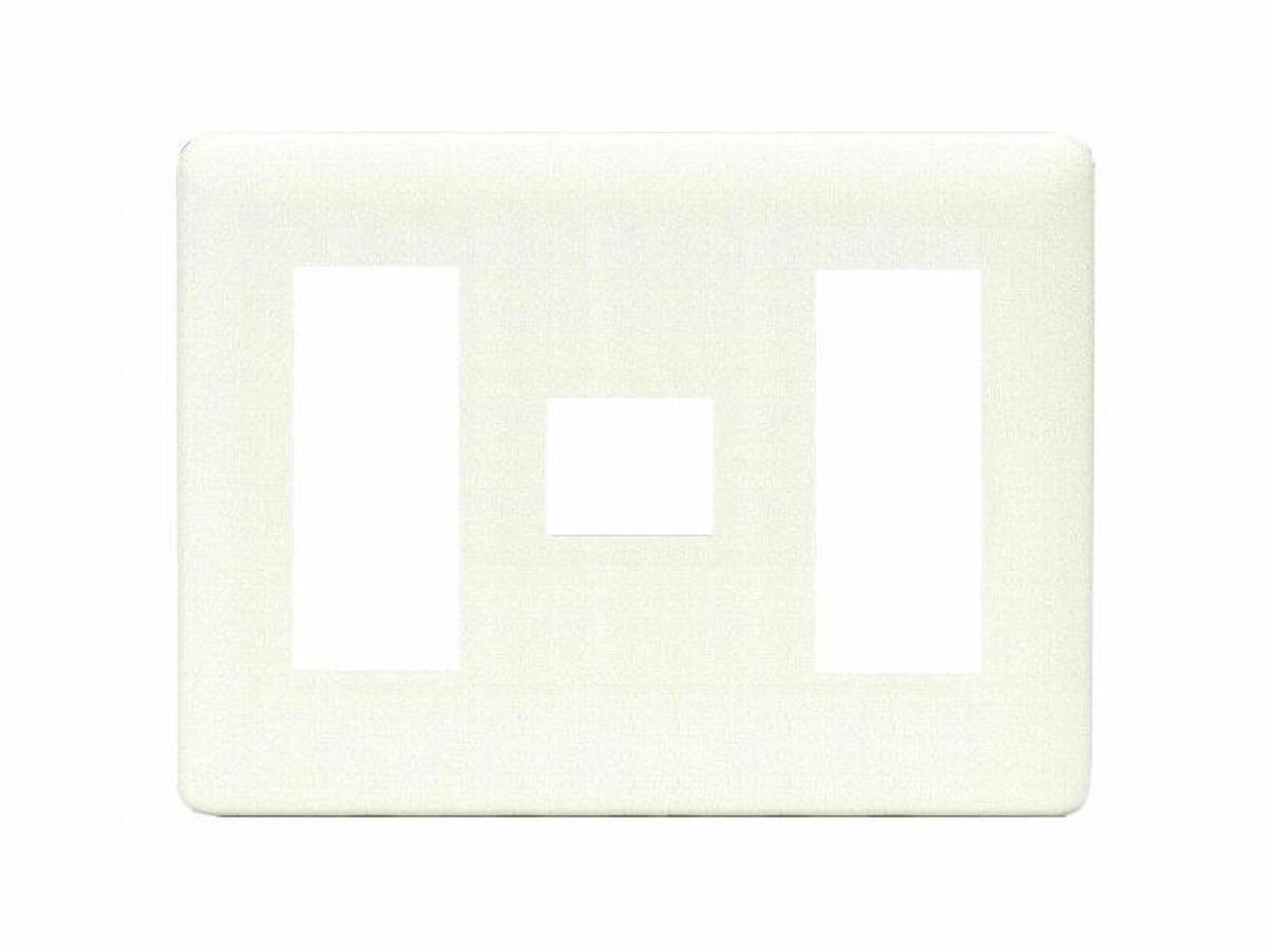 WJD-313｜2ピースコンセントプレート 3連用 7個口
