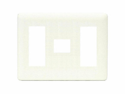WJD-313｜2ピースコンセントプレート 3連用 7個口