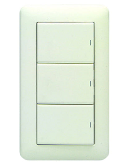 WJH03001PW｜1連3個用 (片切スイッチ) 1連3個用 片切スイッチ PW色