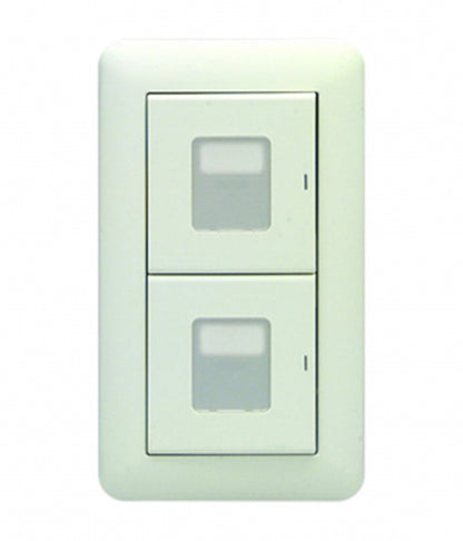 WJHM02001PW｜1連2個用 (マーク付片切スイッチ) 1連2個用 (マーク付片切スイッチ) PW色