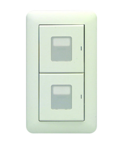 WJHM02001PW｜1連2個用 (マーク付片切スイッチ) 1連2個用 (マーク付片切スイッチ) PW色