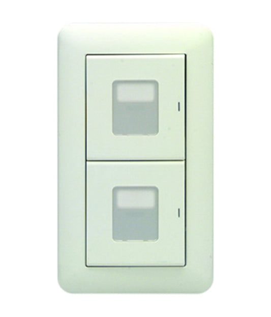 WJHM02001PW｜1連2個用 (マーク付片切スイッチ) 1連2個用 (マーク付片切スイッチ) PW色