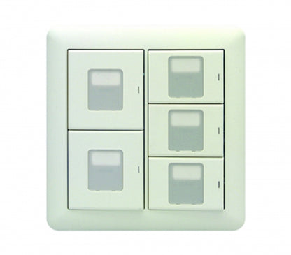 WJHM23032PW｜2連5個用 (マーク付片切スイッチ) 2連5個用 (マーク付片切スイッチ) PW色