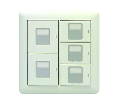 WJHM23032PW｜2連5個用 (マーク付片切スイッチ) 2連5個用 (マーク付片切スイッチ) PW色