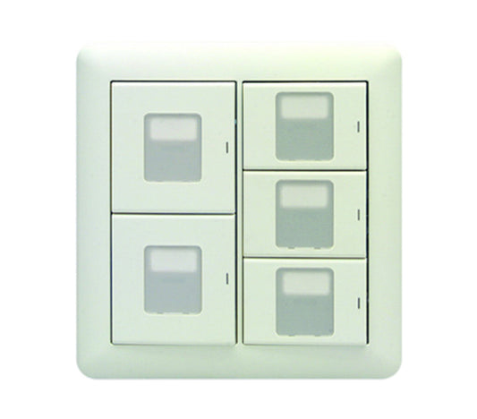WJHM23032PW｜2連5個用 (マーク付片切スイッチ) 2連5個用 (マーク付片切スイッチ) PW色