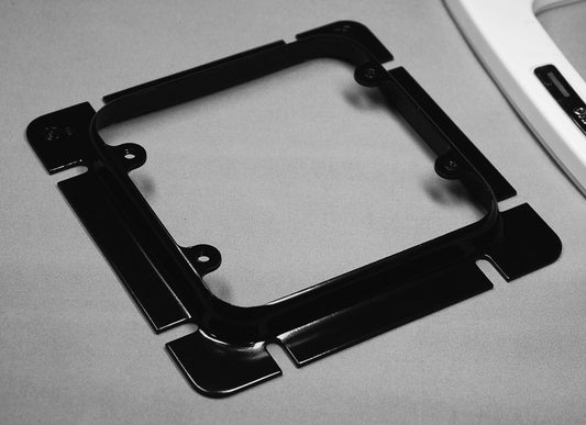 CVL2PSB｜大四角スイッチカバー 2個用(黒)