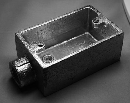 K1911｜角型露出スイッチボックス 1個用1方出 19 HDZ