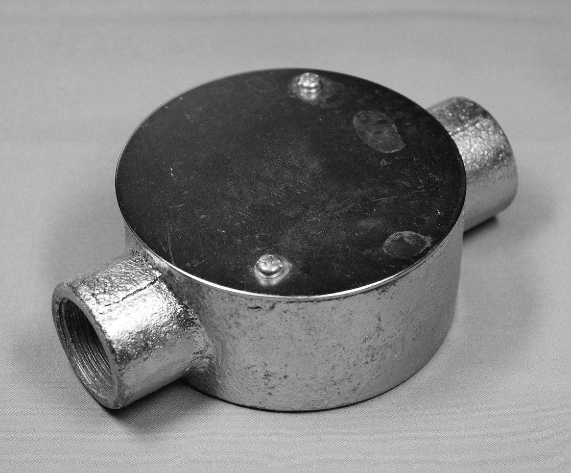 M19S｜丸型露出ボックス HDZ 直線2方出 19