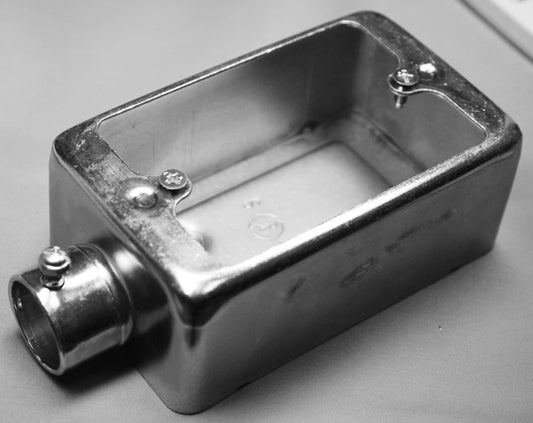 NK1911S｜ネジナシ露出スイッチBOX 1個用1方出 19 鋼板製