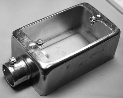 NK2511S｜ネジナシ露出スイッチBOX 1個用1方出 25 鋼板製