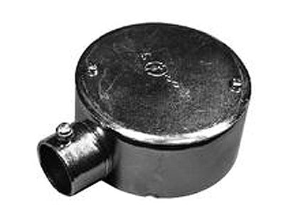 NM191S｜ネジナシ丸型露出ボックス 1方出 19 鋼板製