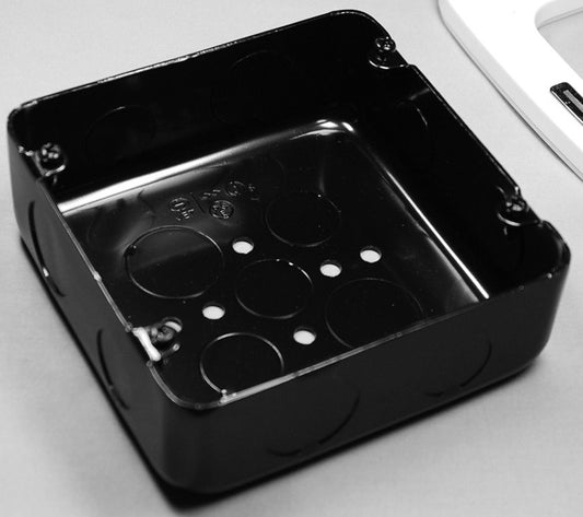 OBL44B｜大四角浅型アウトレットBOX 119×44 KO16-22(黒)