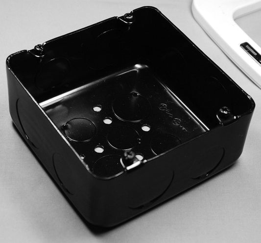 OBL54B-L｜大四角深型アウトレットBOX 119×54 KO22-28(黒)