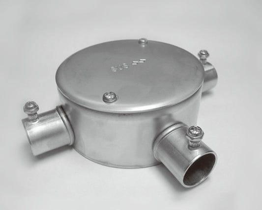 SNM19L｜ネジナシ丸型露出ボックス