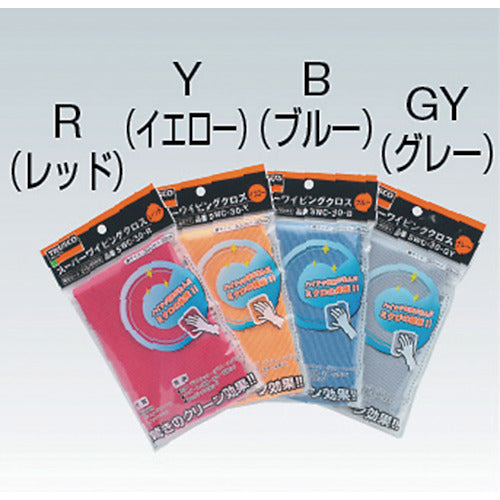 2196051｜スーパーワイピングクロス 300mmX300mm グレー