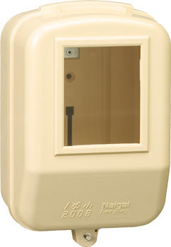 PC-1N｜プラスチック計器箱 単相小 クリーム