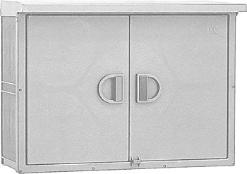 PYB405518WC｜プラスチックボックス 屋外 400×550×180 両開