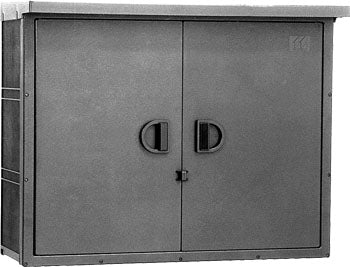 PYB557022WD｜プラスチックボックス 屋外 550×700×220 両開