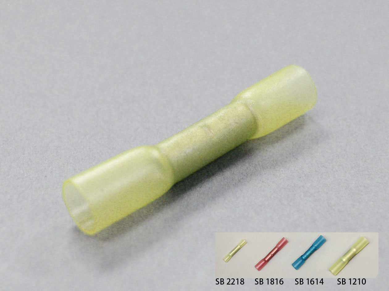 SB 2218｜防水形圧着スリーブ 22-20 黄透明