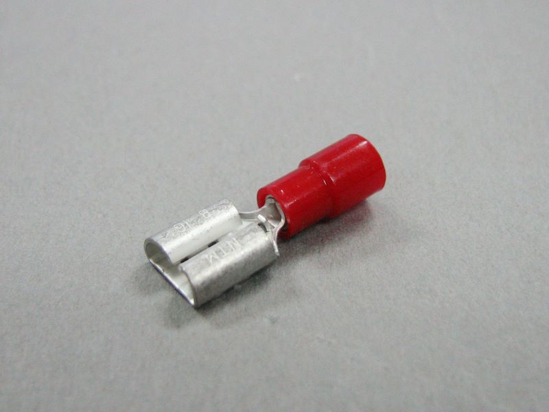TMEDV 630855-F-YEL｜差込型接続端子 F型 絶縁ビニール被覆 黄