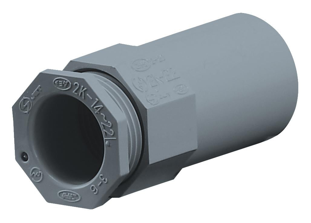 2K16GHW｜ビニール 2号コネクター 16 グレー(HIタイプ)