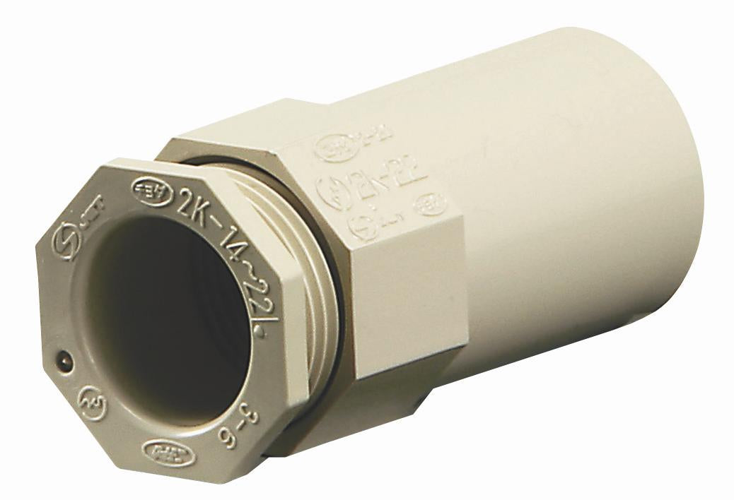 2K16JHW｜ビニール 2号コネクター 16 アイボリー(HIタイプ)