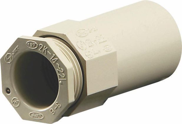 2K16JHW｜ビニール 2号コネクター 16 アイボリー(HIタイプ)