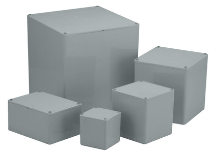 PB202010GHW｜塩ビプルボックス 200-200-100 グレー