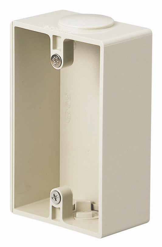 SW140ZJHW｜カチコネ 露出スイッチBOX 方出ナシアイボリーHIタイプ