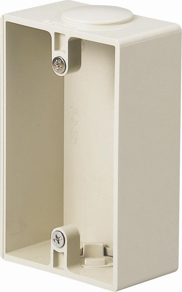 SW140ZJHW｜カチコネ 露出スイッチBOX 方出ナシアイボリーHIタイプ