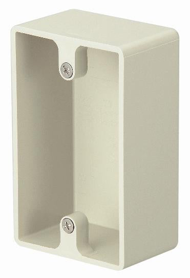 SW150JHW｜ビニール 露出スイッチBOX 1個用方出ナシ 深アイボリー