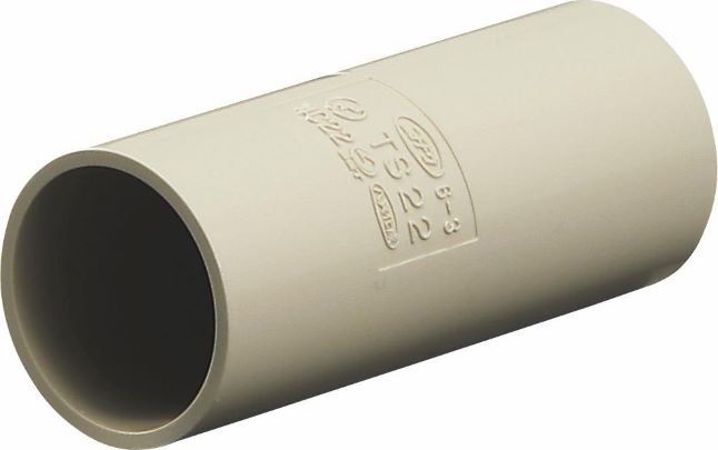 TS28JHW｜ビニール TSカップリング 28 アイボリー(HIタイプ)