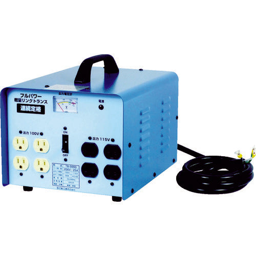 TB-500D｜降圧トランス 単200V 100.115V 5KVA