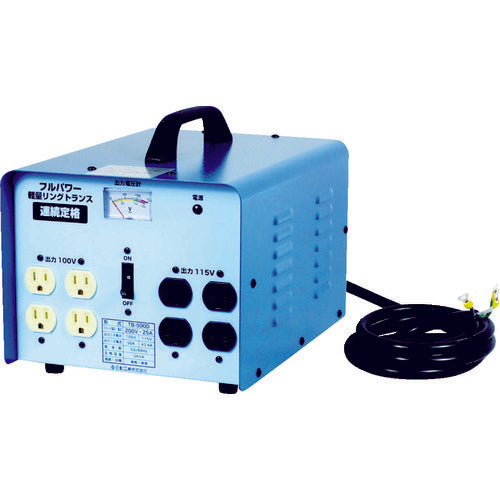 TB-500D｜降圧トランス 単200V 100.115V 5KVA
