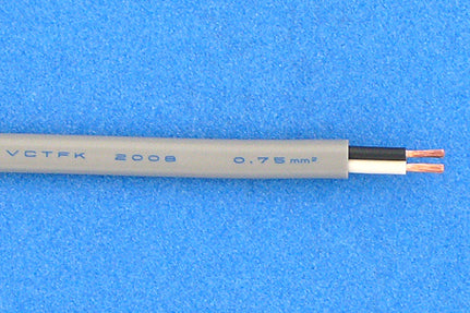 VCTFK22100W｜小判コード 100m巻 白