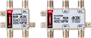 4DC10FW｜4分岐器 IN-OUT電流通過型 4K・8K衛星放送対応型