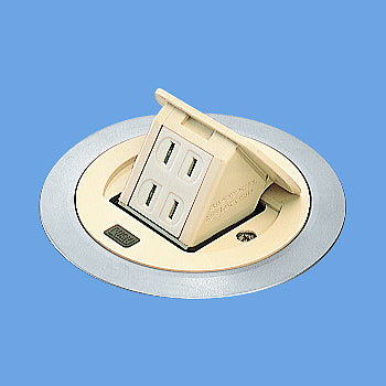 DU1100WT｜F型アップコン(電線管工事用)アイボリー 2コ口