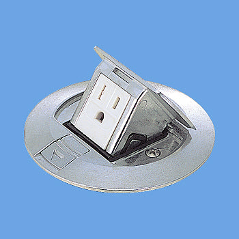 DU5142PV｜アップコン丸型 1コ口 アース付 シルバー