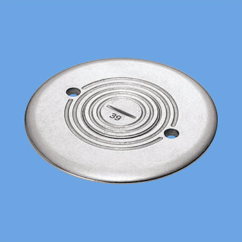DUK7000｜フロアプレート固定型 シルバー丸型66.7mm