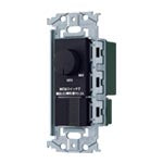 WNS575830B｜SO-STYLE [LED] 埋込逆位相調光スイッチC(マットブラック) 埋込逆位相