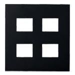 WNS6004B｜SO-STYLE プレート4コ用(2+2)(マットブラック) 4コ用