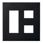 WNS6005B｜SO-STYLE プレート5コ用(3+2)(マットブラック) 5コ用